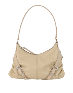 Voyou Shoulder Bag, Leather, Beige, DB, 2*